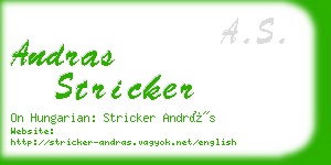 andras stricker business card